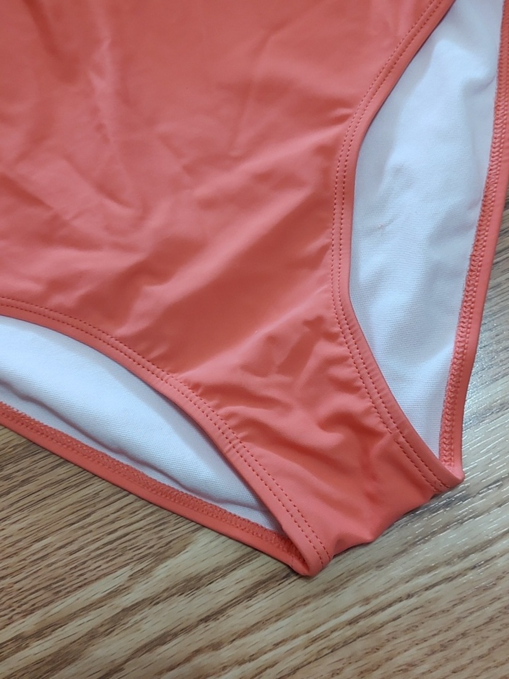 Ruffle One-Piece Swimsuit - Coral - Picture 4 of 5